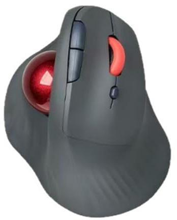 NONDK Slient Click Clikc Gaming Mouse Wireless Trackball Mouse Vertical Rechargeable Rollerball Ergonomic