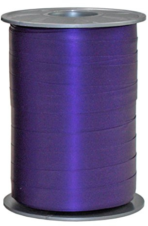 C.E. Pattberg Geschenkband Matt violett, 200 m Ringelband Paperlook zum Einpacken von Geschenken, 10 mm Breite, Zubehör zum Dekorieren & Basteln, Dekoband für Präsente, zu jedem Anlass