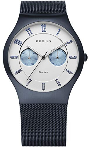 BERING Herren Uhr Quarz Movement - Titanium Collection mit Edelstahl und Saphirglas 11939-394 Armbandsuhren - 5 ATM