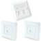 Double & 2x Single CAT6 Wall Face Plates - RJ45 Ethernet Network Data Socket