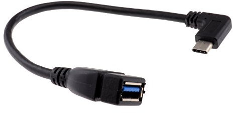 kenable Right Angle USB 3.1 Type C to USB 3.0 Type A Socket Adapter Cable OTG
