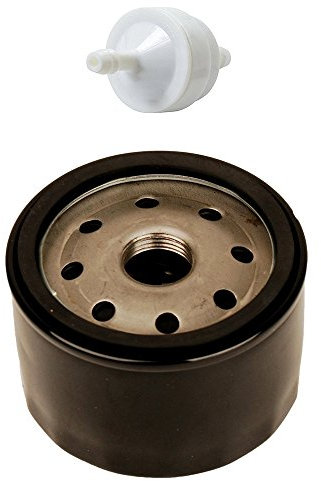OxoxO Filtre à Huile 492932 492056 492932S 695396 696854 AM125424 avec Filtre à Carburant 394358 394358S AM38708 pour Tondeuse à Gazon Briggs & Stratton
