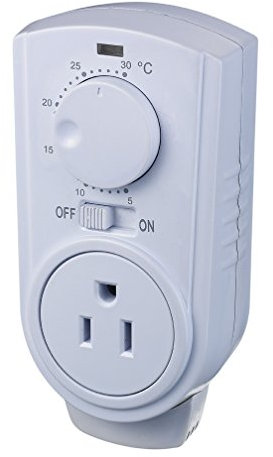 Amaze Heater TC007 - Termostato enchufable para calentadores portátiles y aire acondicionado