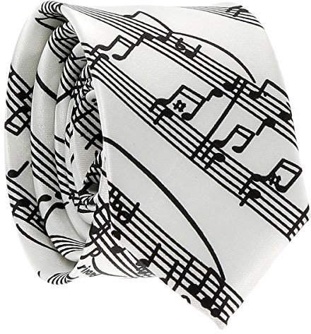 Cravate Partition Blanche - Cravate Fantaisie Originale Musique