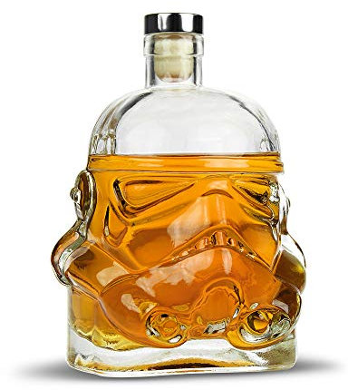 Monsterzeug Stormtrooper Whisky Karaffe, Whiskey Gefäß, Karaffe aus Glas mit Korkenverschluss - Füllmenge 750 ml
