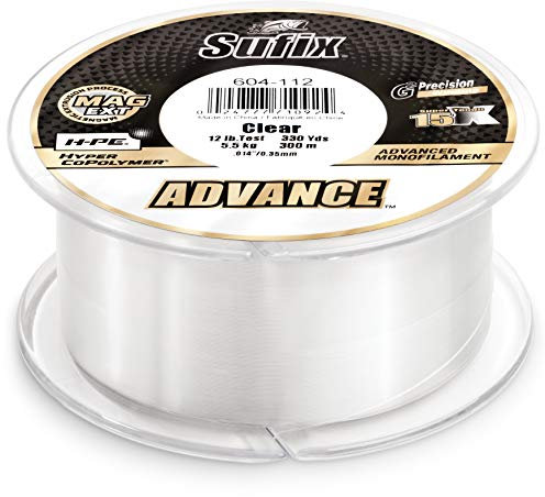 Sufix, Advance Monofile Schnur, 11,3 kg getestet, 0,50,8 cm Durchmesser, 227 m, transparent