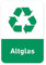 Recycling Aufkleber 8er Set Altglas Mülltonnen Mülleimer (10 x 15)