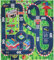 Kinderteppich für Spielzeugautos, 69,8 x 80 cm, Spielteppich für Kinder, ideal zum Spielen mit Autos und Spielzeug, Jungen und Mädchen