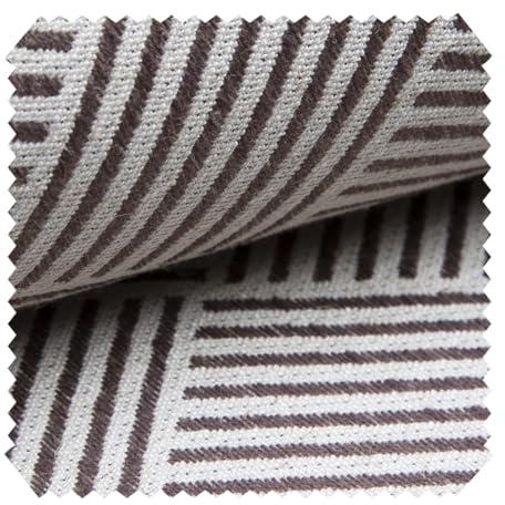 novely® exquisit Modena - Stilvoller Möbelstoff in Leinen-Look - Schwer Entzündbarer Polsterstoff - Pflegeleichte Meterware 1lfm | Farbe: 06 Creme Braun