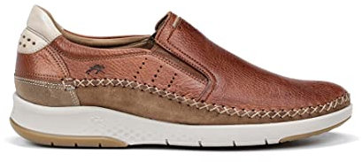 Fluchos - Zapato de Hombre - MAUI F0794 Tornado Cuero - Zapato de Piel - Cierre con Elásticos - Color Marrón - Talla 44