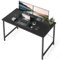 CubiCubi Computer Desk 120 x 48 x 75 cm Home Office Laptop Desk Study Writing Table, Modern Simple Style, Black