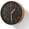 Delgeo Orologio da Parete in Oro Rosa，Decorazione da Parete， Moderno Orologio da Parete Silenzioso per Casa Ufficio Cucina (25cm/10'', Oro Rosa)