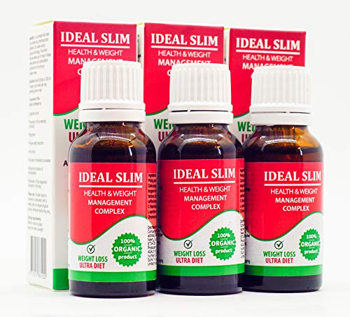 Ideal Slim Tropfen. Weight loss + Ultra Diet. Original set 3x20 ml.