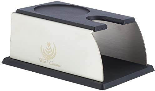 ITALPARTS Tamper Station Black Made of Stainless Steel and Silicone for All Tamper Sizes