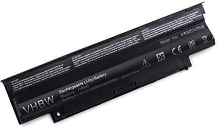 vhbw Batterie Compatible avec Dell Vostro 3750, 3450, 3550, 1450, 3555, 1540, 1440, 2420, 2520, 1550 Ordinateur Portable (4400mAh, 11,1V, Li-ION)