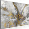 B&D XXL - Wandbilder XXL Abstrakt 90x60 cm Leinwandbild 1 tlg Kunstdruck modern Wandbilder XXL Wanddekoration Design Wand Bild - Aquarell Pastel grau a-A-0900-b-a