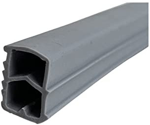 Stahlzargendichtung - Farbe: grau - Falz Türdichtung hilft gegen Zugluft, Lärm & Staub - Dichtungshöhe 16mm - Dichtungsbreite 12 mm - 5 Meter Länge (grau)