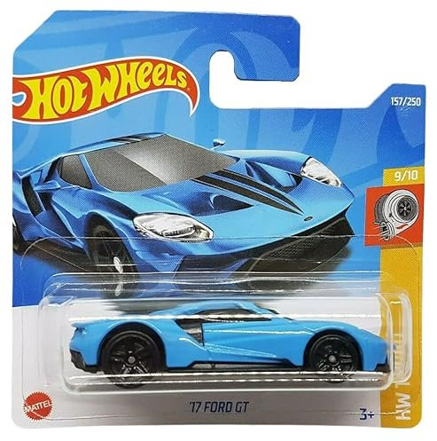 Hot Wheels - ´17 Ford GT - HW Turbo 9/10 - HCW47 - Short Card - Supersportwagen - hellblau - Mattel 2022