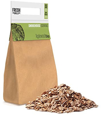 Fresh Grills Apple Wood BBQ Smoker Chips 15L (2800g) – 100% Natural Wood for Pizza Oven, Kamado Grill, Smoker – Rich Smoky Flavour – Low Moisture, High Heat – Eco-Friendly, Plastic-Free Packaging