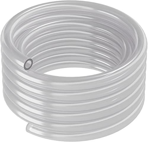 ARKA PVC-Schlauch - 12/16 mm, 10 m, Transparent - Vielseitiger Flexschlauch für Aquarium, Teich, Haushalt, Werkstatt. Transparent für unauffällige Installationen.