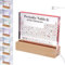 Vusddy Periodensystem mit 83 Echten Elementen - Acryl LED Display für Chemie Lernen und Lehren - Kreatives Geschenk für Lehrer, Studenten und Chemieliebhaber - Lernwerkzeug & Tisch Dekoration