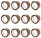 FYBR TAPEMAXX 12 Rollen Paketklebeband Paketband Packband Packing Tape Klebeband Paket Packetbandrolle Verpackungsband 48 mm x 66 m Verpackungsband