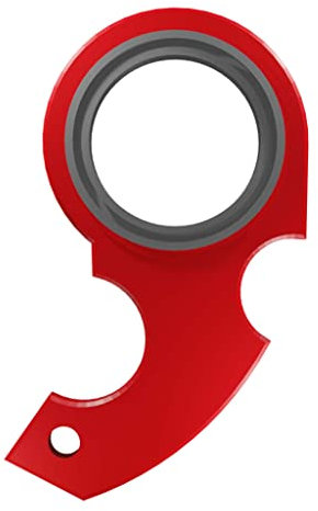 Karambit Schlüsselanhänger Spinner, Fidget Spinner Schlüsselanhänger Fidget Spinning Schlüsselring, Neuheit Schlüsselanhänger Tragbarer Schlüsselring (red)