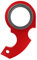 Karambit Schlüsselanhänger Spinner, Fidget Spinner Schlüsselanhänger Fidget Spinning Schlüsselring, Neuheit Schlüsselanhänger Tragbarer Schlüsselring (red)