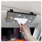 JNNJ Bling Auto Tissue Holder Halter, Auto Taschentuchbox Glitzer, Bling Taschentuchbox für Sonnenblende, Crystal PU Leather Car Sun Visor Cosmetic Tissue Box(Weiß)