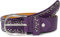 styleBREAKER Nietengürtel mit mehrfarbigen kleinen Nieten, Gürtel Kunstleder Einfarbig, kürzbar, Hüftgürtel Unisex 03010071, Farbe:Violett, Größe:100cm