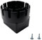Pastlla Dachrinnen-Fallrohr-Adapter zu Abflussrohr, Fallrohr-Verlängerungen, passend für 7,6 x 10,2 cm quadratische Regenrinne auf Abflussrohradapter, 7,6 cm oder 10,2 cm PVC-rundes Abflussrohr oder
