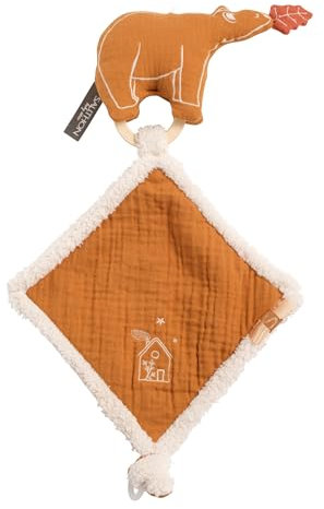 Sauthon Doudou bébé Mouchoir | Peluche bébé | Collection Orsino | Doudou Naissance | Cadeau Naissance