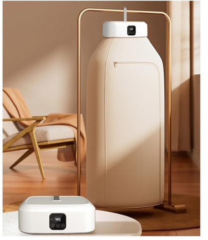 GeRRiT Sechoir Linge Electrique SéChage à Air Chaud à 360° , Seche Linge Petite Taille Convection à Circulation d'air Chaud , Mini SèChe Linge SèChe-Linge Domestique