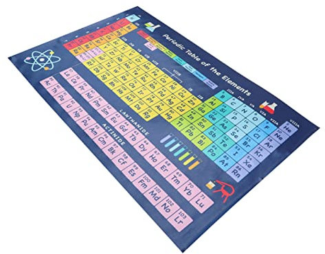 EXCEART Chemisches Periodensystem Wandelement Des Chemieraums Periodensystem Der Chemie Poster Des Periodensystems Poster Des Periodensystems Der Elemente Wandteppich