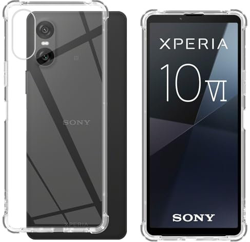 Yenwen Schutzhülle für Sony Xperia 10 VI Hülle, Case Ultra Transparent TPU Stoßfest, Silikon Cover Shock Absorption passt Kompatibel mit Sony Xperia 10 VI Handyhülle