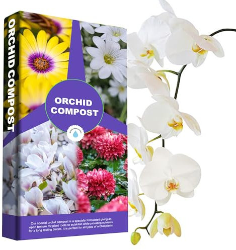10 Litres Mix For Lovely Orchid Plants Orchid Potting Compost Improved Water Retention & Stronger Roots With Long-Blooming (30 Litres (3 x 10 Litres))
