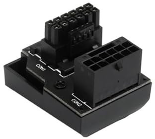 iFutniew ATX3.0 12VHPWR 12+4 16Pin PCIe5.0 450W Netzteil Kabel Adapter 180 Grad Anschlüsse für RTX 4090 4080 4070 Schwarz RVS