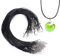 Cordoncino per collana cerato da 30 pezzi, cordoncino per collana con fibbia, cordoncino nero per braccialetti fai-da-te che realizzano accessori di gioielli con perline (1,5 mm)