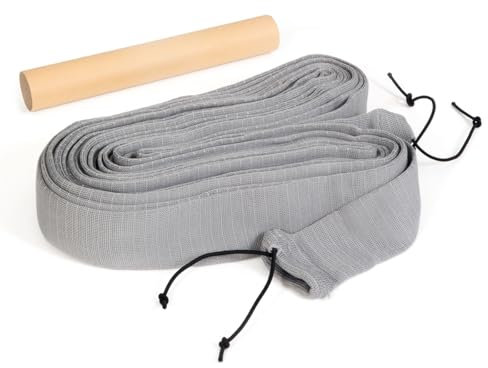 Schlauchschutz für Zentralstaubsauger, verschiedene Längen von 7,5 bis 12 Metern, Grau (9m)