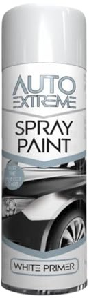 GSV Essentials White Primer Spray Paint, Matte Finish Primer Paint, Quick Dry Primer Spray for Multi-Surface Wood, Plastic, Metal DIY (250 ML, 1 PCS)