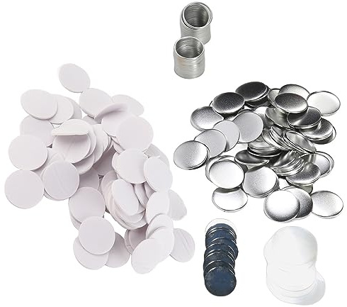 100 Stück – 58 Mm Blankes Spiegel-Abzeichenmaterial, Metall-Spiegelnadel-Material für Heimwerkerarbeiten