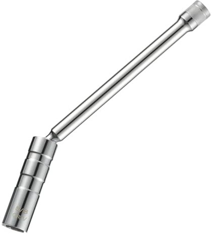 BJSIA 16mm Rotating Magnetic Spark Plug Set 3/8 Thin Wall Socket 12 Point Design Compatible with Most Cars Long Mirror