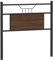 vidaXL Tête de lit chêne Marron 75 cm Bois d'ingénierie et Acier, Panneau de tête, tête de lit pour lit Simple, tête de lit Simple