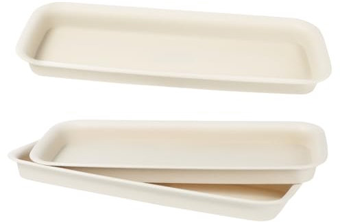 HANABASS 3pièces Plateaux Plastique pour Pots De Fleurs Assiettes Anti-fuites pour Balcon Et Jardinage