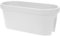 Decor Space Vaso balconiera, fioriera da balcone rettangolare per ringhiera in resina da esterno per fiori e piante (Bianco, 60 cm)