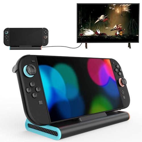 Switch 2 Station d'accueil 3 en 1 portable TV compatible uniquement avec Nint-endo Switch 2 TV Dock avec sortie HDMI 4K @ 120 Hz + entrée de charge 100 W + 3 ports USB 3.0, S-witch 2 consoles Station