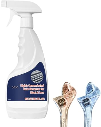 Rust Remover Metal Surfaces, 237ML Steel & Iron Cleaner, Heavy-Duty Rust Stain Remover with Liquid Formula, Cooking with Compact Design, Sturdy Non-Corrosive Construction