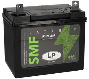 Landport 12V 22Ah 895 250MF U1 Lawn Mower Battery for Sit On Mower, Mini Tractor, Ride On Mower, Garden Utility Vehicle