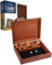 WE Games Shut the Box Game - Classic 2 Player Wooden Dice Board Activity for Adults & Families - Traditional Party, Holiday, and Travel Entertainment, Dark Brown