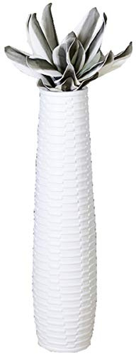 Casablanca Vase Catania Ker.weiß,H.100/D.25cm